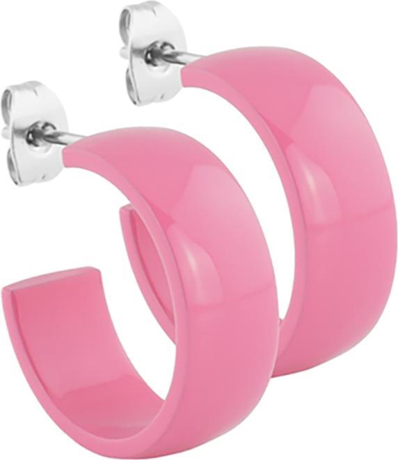 Produktbild Star Piercing Ohrstecker pink rund abgerundet 8x20 (ohne Messing, Chirurgenstahl 316L)