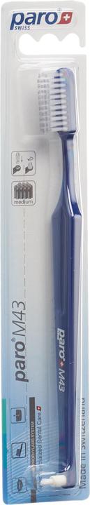 Paro Zahnbürste M43 medium 4-reihig mit Interspace (Mittel, 1 x)