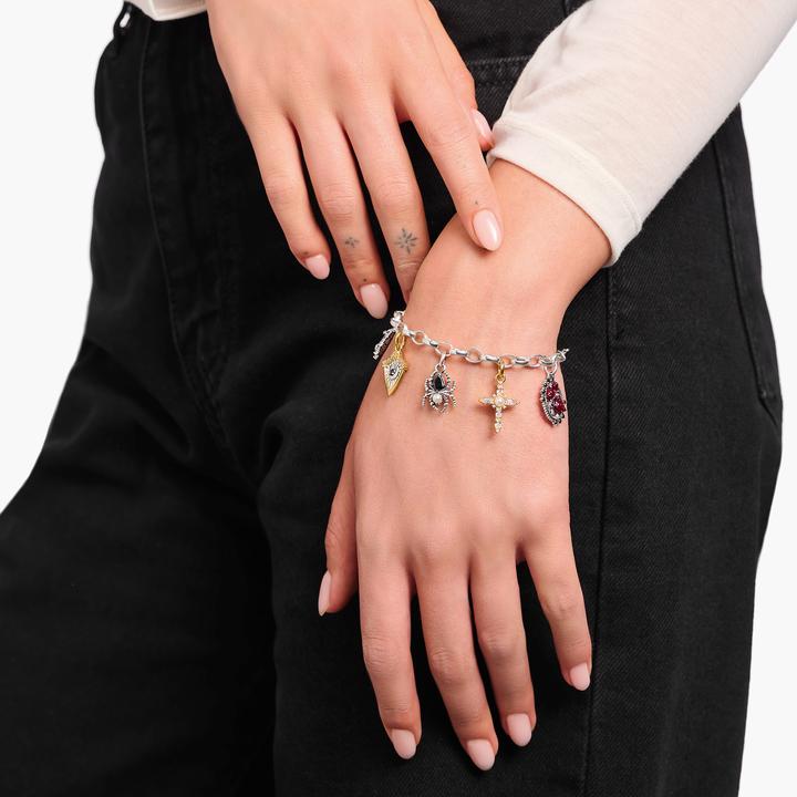 Produktbild Thomas Sabo Armband mit Anhängern True Romance (19 cm, 925er Silber, Gelbgold)