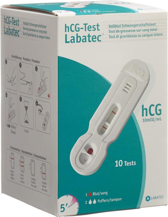 Produktbild Labatec Bluttest-Schwangerschaft Professional Kit (10 x)