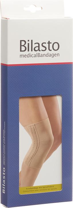 Bilasto Uno Kniebandage je 2 Spiralfedern XXL beige (XXL)