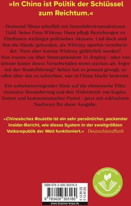 Immagine prodotto Chinesisches Roulette (Tedesco, Desmond Shum, Stephan Gebauer, 2023)