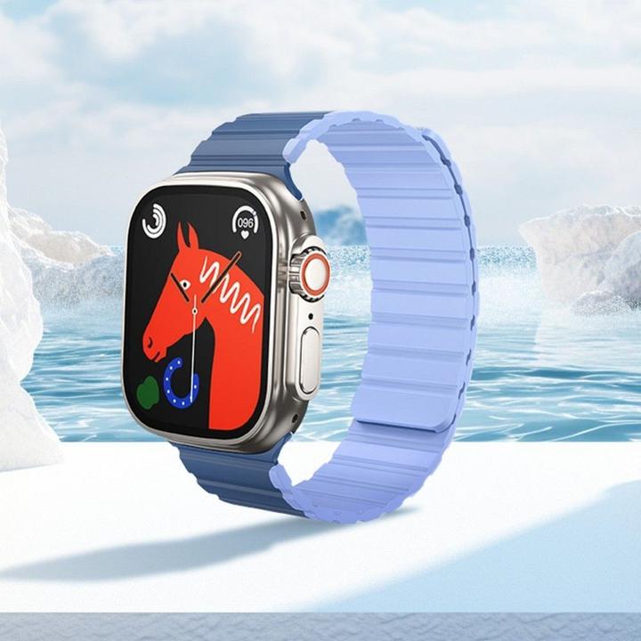 Produktbild Hoco Other strap for Apple Watch 38 / 40 / 41 mm AS102 dark blue with light blue (Silikon)