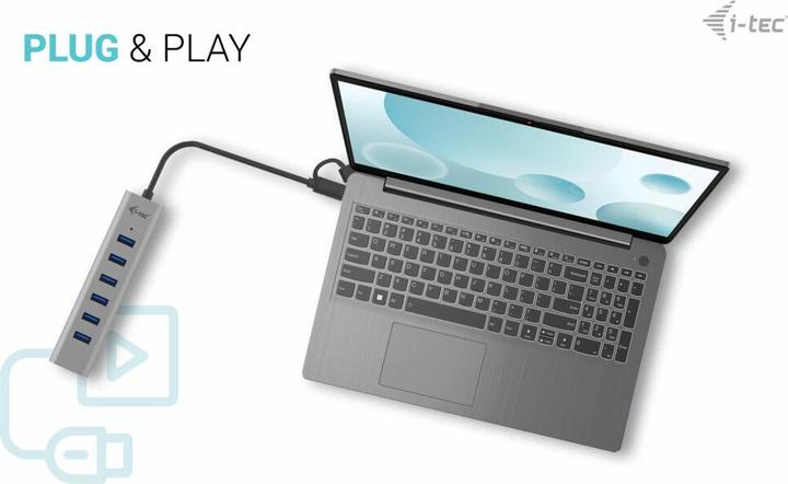 Produktbild i-tec C31HUBMETAL703 (USB-C, USB-A, 7 Ports)