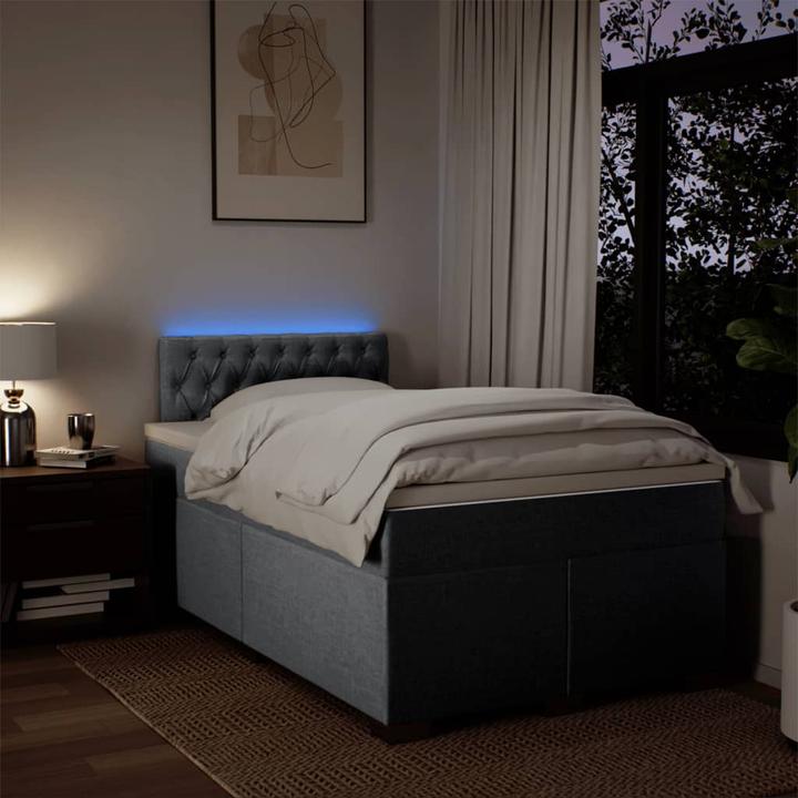 Actual product image VidaXL Bo x spring bed with mattress 120 x 190 cm fabric (120 x 190 cm)