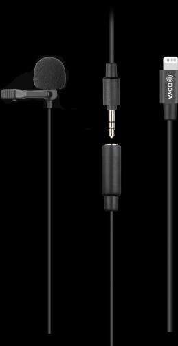 Actual product image Boya BY-M2 clip-on microphone