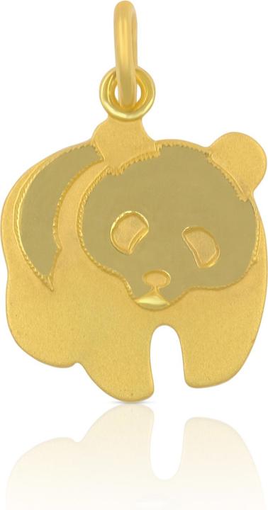 Actual product image Muau Panda bear (750/18K yellow gold)
