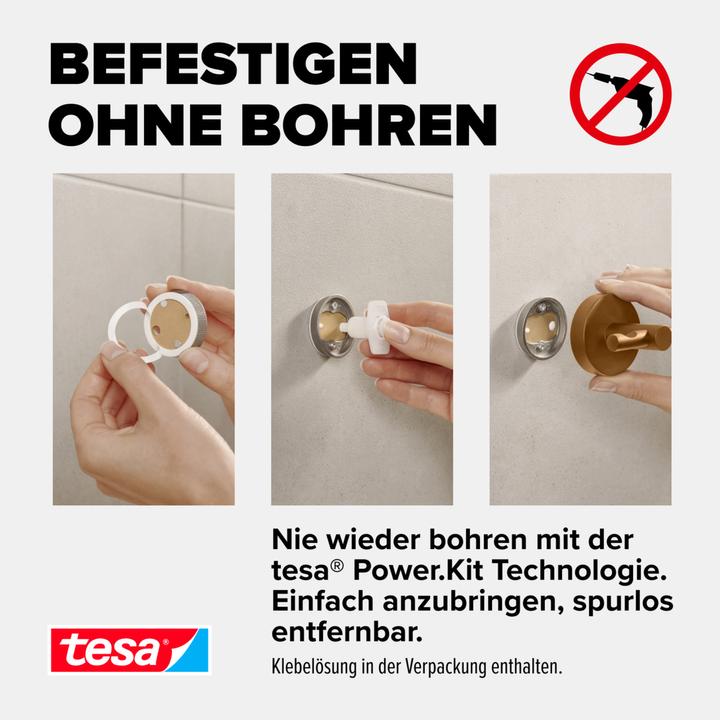 Produktbild tesa ® MOON Bademantelhaken in Bronze