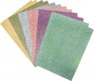 Trimcraft Glitter paper mix - pastel, A5, self-adhesive, 12 (130 g/m², 12 x)