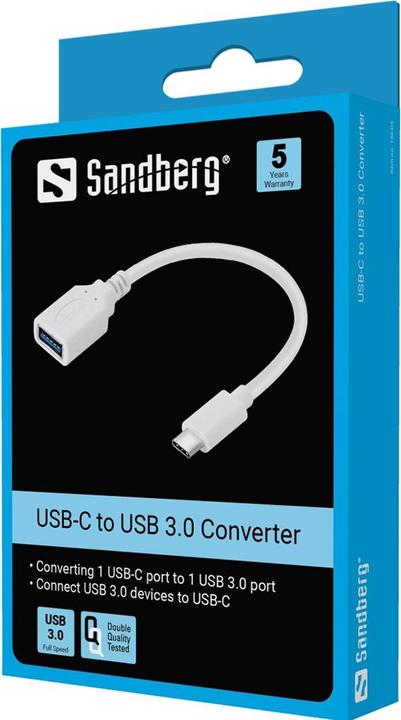 Actual product image Sandberg USB Type-C to (0.10 m, USB 3.2 Gen 1)