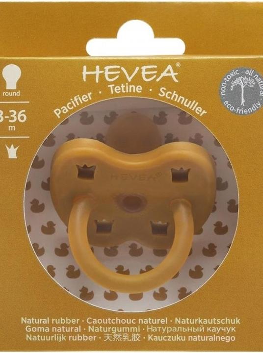 Immagine prodotto Hevea Soother Turmeric gomma naturale - corona, ortodontico (a partire da 3 mesi) (a partire da 3 M.)
