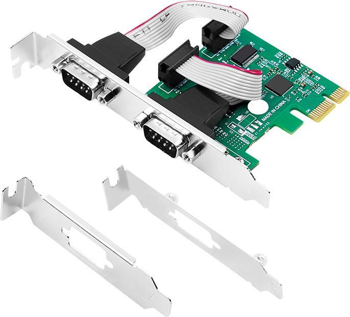 Actual product image LogiLink 2 x serial (COM) PCIe