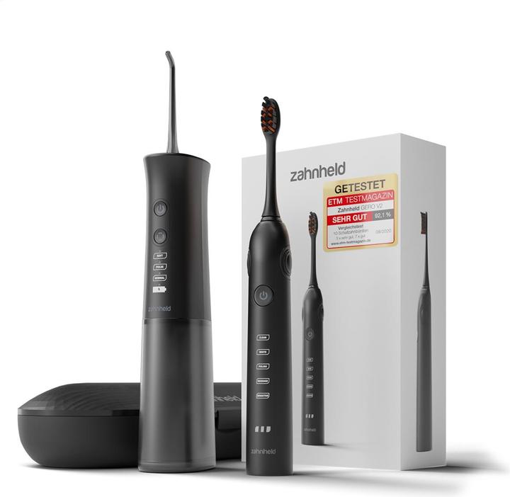 Zahnheld Sonic toothbrush + oral irrigator black (Sonic toothbrush)