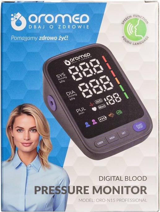 Produktbild Oromed Ciśnieniomierz naramienny ORO-N15 PROFESSION (Blutdruckmessgerät Oberarm)