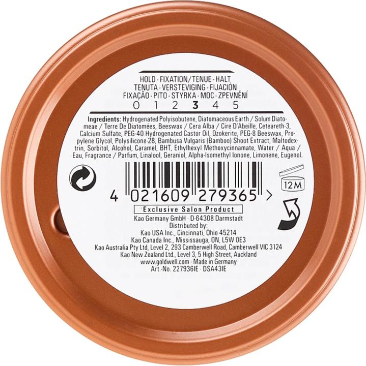 Nährwerte und Zutaten Goldwell StyleSign Texture Matte Rebel (Haarpomade, 75 ml)