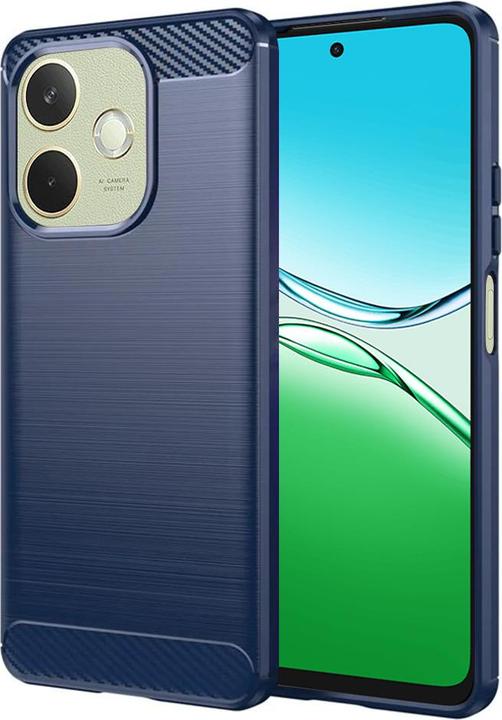 Actual product image Techsuit - Carbon Silicone - Oppo A5 Pro 4G / A5 Pro 5G - Blue (Oppo Reno 5 4G, Oppo Reno 5 Pro 5G)