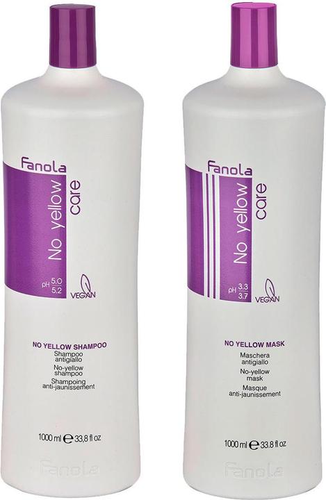 Fanola No Yellow Set 2 (Shampoo 1000 ml + Mask 1000 ml) (Haarpflege set)