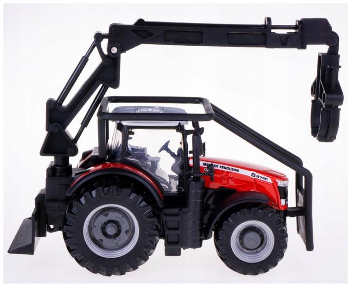 Produktbild Bburago 18/31671 Massey Ferguson 8740S tractor Official scale 1:32 metallic red with drive, loader a
