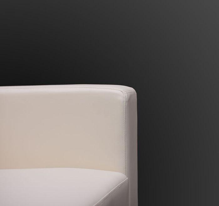 Produktbild Mendler 3er Sofa Couch Loungesofa Lille - Leder, creme (3-Sitzer)