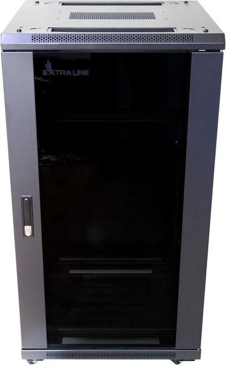 Produktbild Extralink 32U 600mm floor cabinet black (32 HE, 19 Zoll Rack)