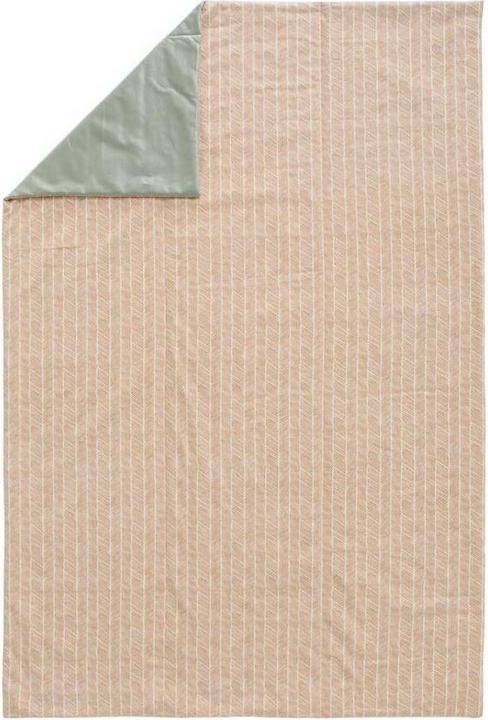 Picknickdecke Mallur 130 x 190 cm - Apricot / Weiss