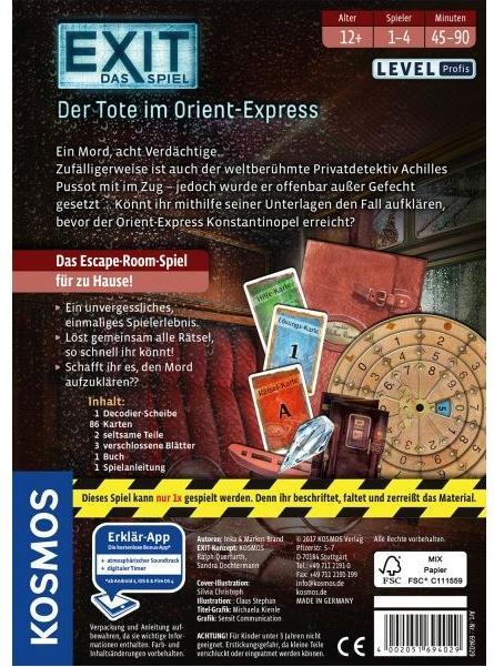 Produktbild Kosmos Exit - Der Tote im Orient-Express (Deutsch)