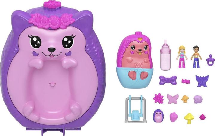 Actual product image Polly Pocket Igel-Mama & Baby Schatulle