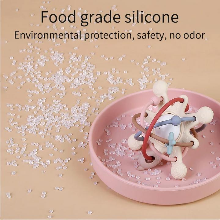 Immagine prodotto Activity Board Sonaglio e Teether Sensoriale Palla in Silicone Giocattolo neonato per bambini Giochi per lo