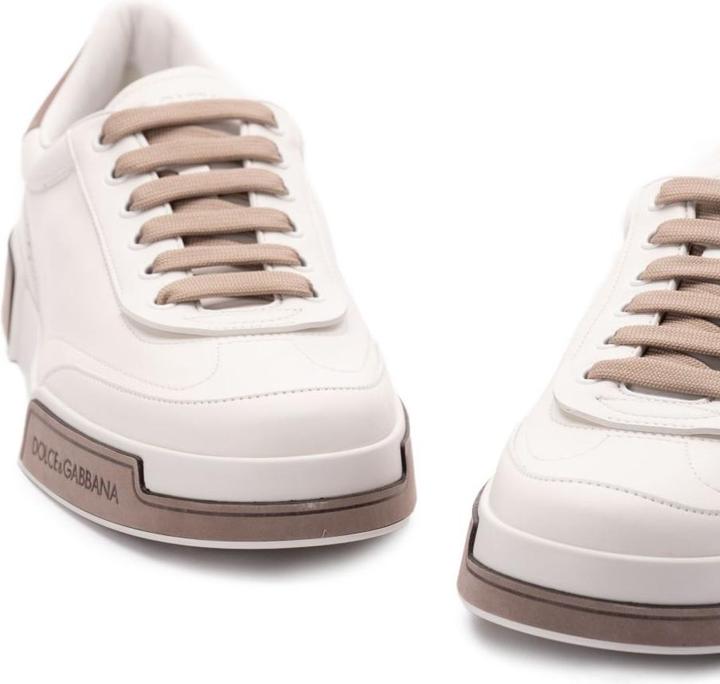 Immagine prodotto Dolce & Gabbana portofino yatch sneakers in calfskin color white and dove grey (41)