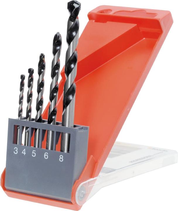 Actual product image kwb Rocker concrete and masonry drill set 5 pcs. (6 mm, 8 mm, 3 mm, 4 mm, 5 mm)