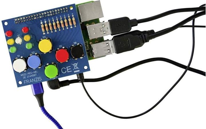 Actual product image Franzis Programming Board Raspberry Pi4 for Young Maker