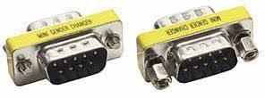 Actual product image Digitus ASSMANN Gender Changer D-Sub9 Metal housing M/M with hexagon nuts (0.01 m)