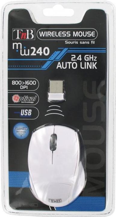 Produktbild T'nB Souris sans fil compatible MM240 (Noir/Blanc) (Kabellos)