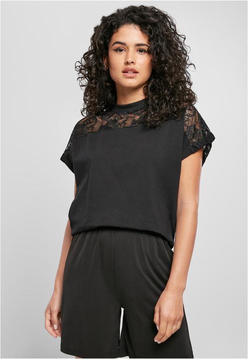Actual product image Urban Classics Ladies Short Oversized Lace Tee (XL)