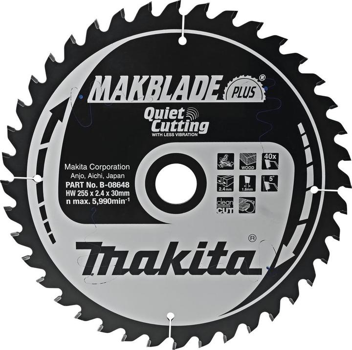 Immagine prodotto Makita B-08648 Disco dentato per legno diametro 255 mm