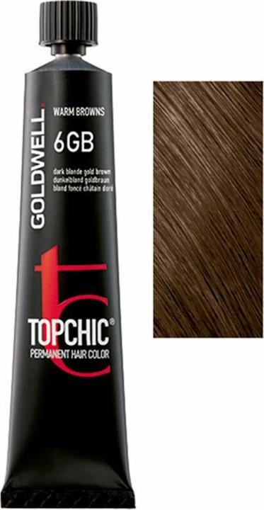 Actual product image Goldwell Topchic (6GB Dark Blonde Golden Brown)