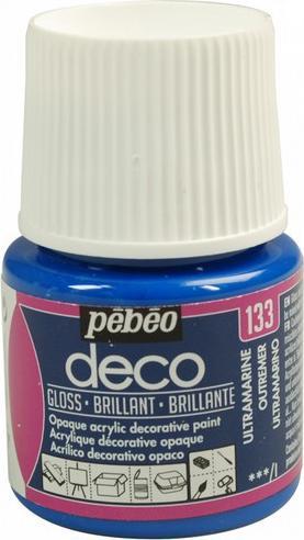 Immagine prodotto Pebeo Deco Colore acrilica lucida (Blu oltremare, 45 ml)