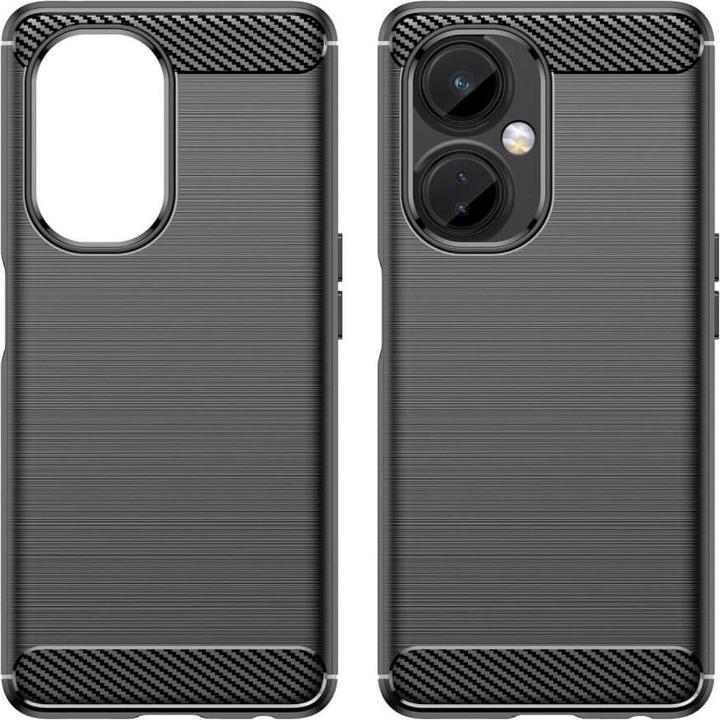 Produktbild Cover-Discount OnePlus Nord CE 3 Lite - Metall Carbon Look Hülle schwarz (OnePlus Nord CE 3 Lite)
