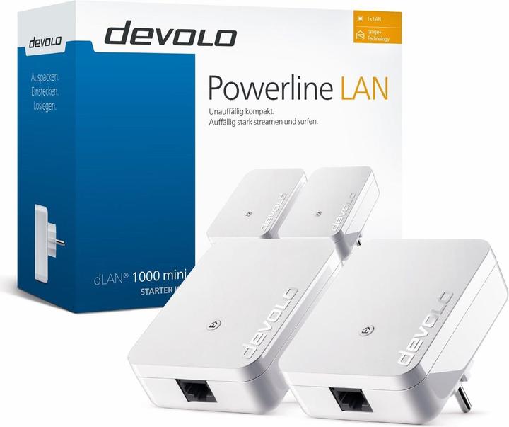 Produktbild Devolo dLAN 1000 mini Starter Kit (1000 Mbit/s)