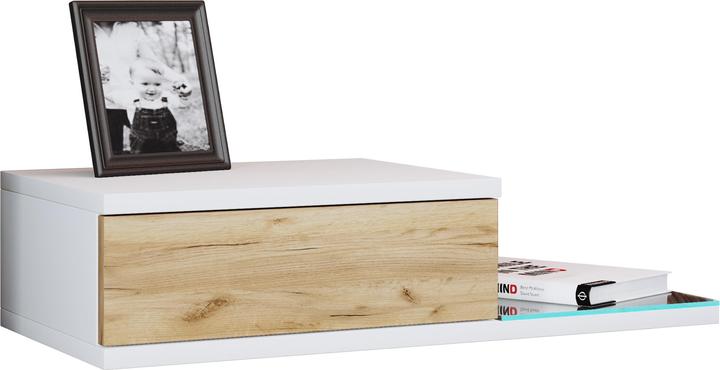 Produktbild VCM Design Wandschublade Nachttisch KonsilaL (65 x 30 x 15 cm)