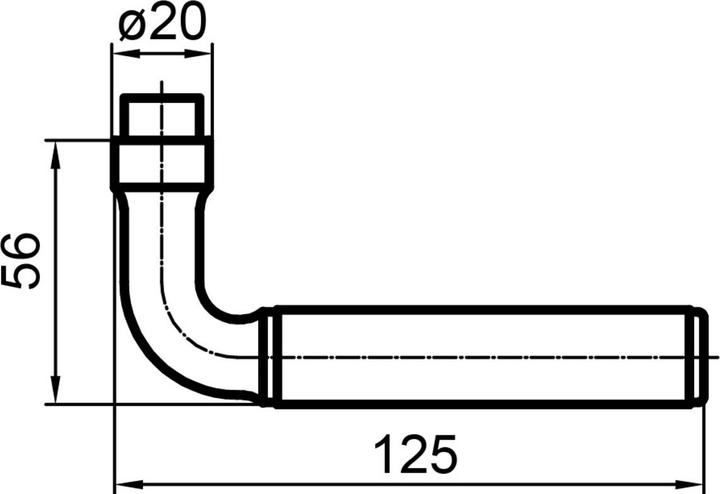 Actual product image Glutz Lever handle 5067 Prestige Basel (Door handle)