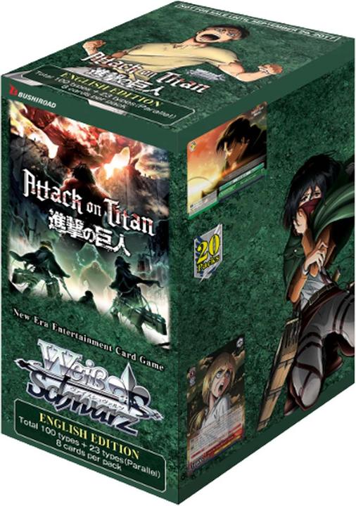 Actual product image Weiss Schwarz Attack on Titan: Vol.2 Booster Box - Reprint - EN (English, Booster Pack)