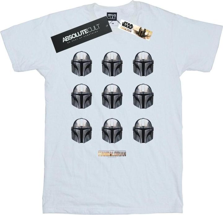 Immagine prodotto Star Wars The Mandalorian Helmet Pattern Maglietta Uomo (L)