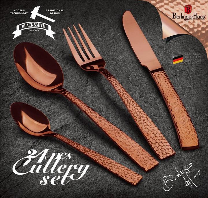 Produktbild BerlingerHaus TABLE TOOLS 24 ELEM. BH-2617 ROSE GOLD (24 Stück, Messer, Löffel, Gabel)