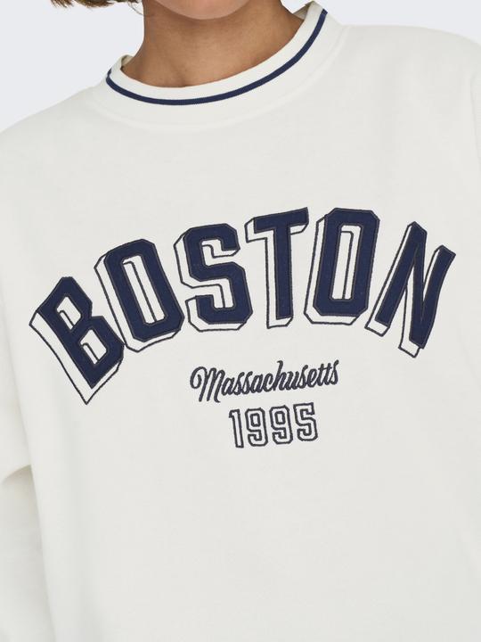 Actual product image Only Regular fit Round neck Low shoulder Sweatshirt Sweatshirt (M)