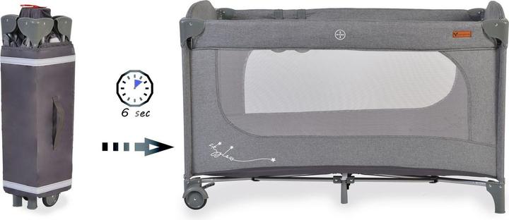 Actual product image Cangaroo Travel cot Skyglow