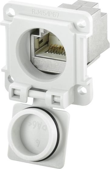 Actual product image Weidmüller IE-XM-RJ45/RJ45-IP67 Flush-mount flange coupling IP67 (Network coupling)
