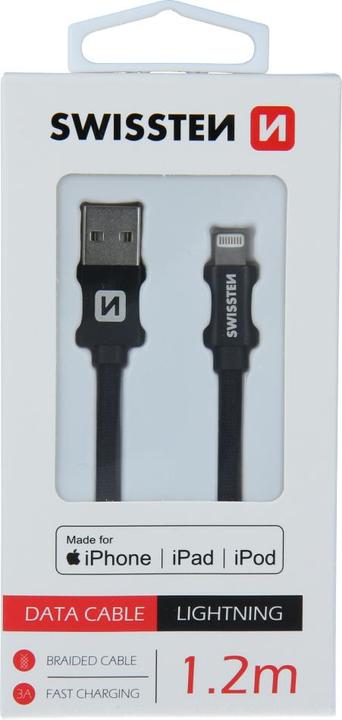 Immagine prodotto Swissten Cavo dati tessile USB / Lightning MFi 1,2 M (1.20 m, USB 3.2 Gen 1)