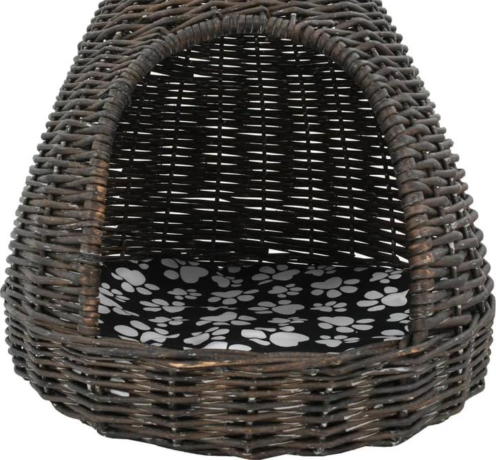 Image du produit VidaXL Franni (60 cm, Gris (panier) + noir et blanc (coussin))
