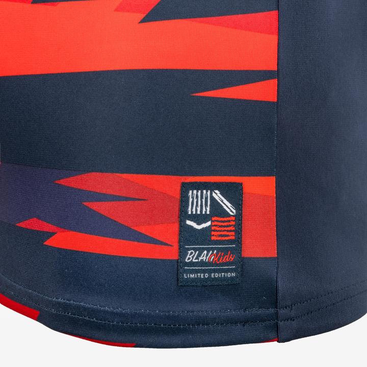 Image du produit Kipsta Maillot de foot enfant manches courtes - Kids Drache bleu/rouge (12, 13, 14)